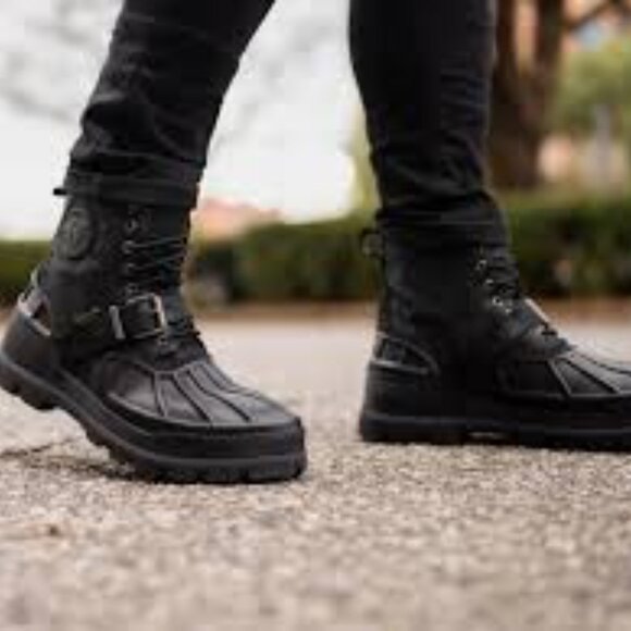 Oslo High Waterproof Leather-Suede Boot Polo Ralph Lauren Size 12D - Picture 1 of 8